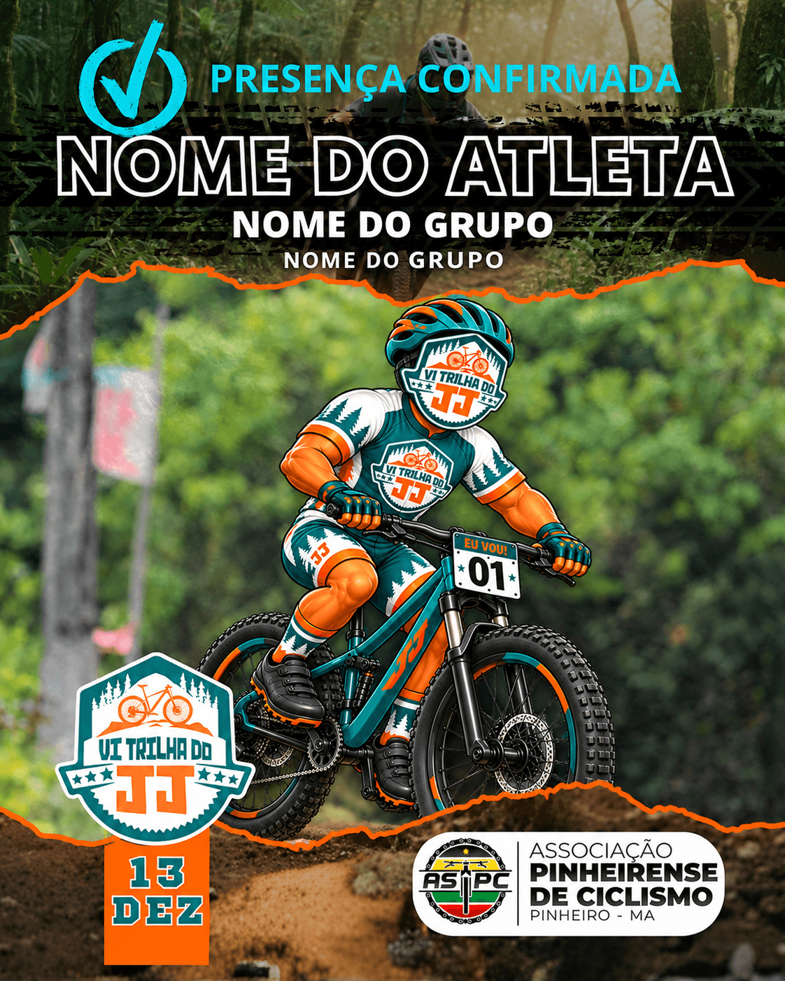 Modelo de card de identificação (avatar)
